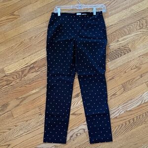 a new day Black Ankle Pants with White Polka Dots